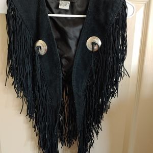 Vintage western fringe vest/shoulder cover